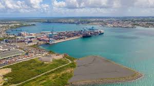 Photo du Port commercial de Jarry, Guadeloupe