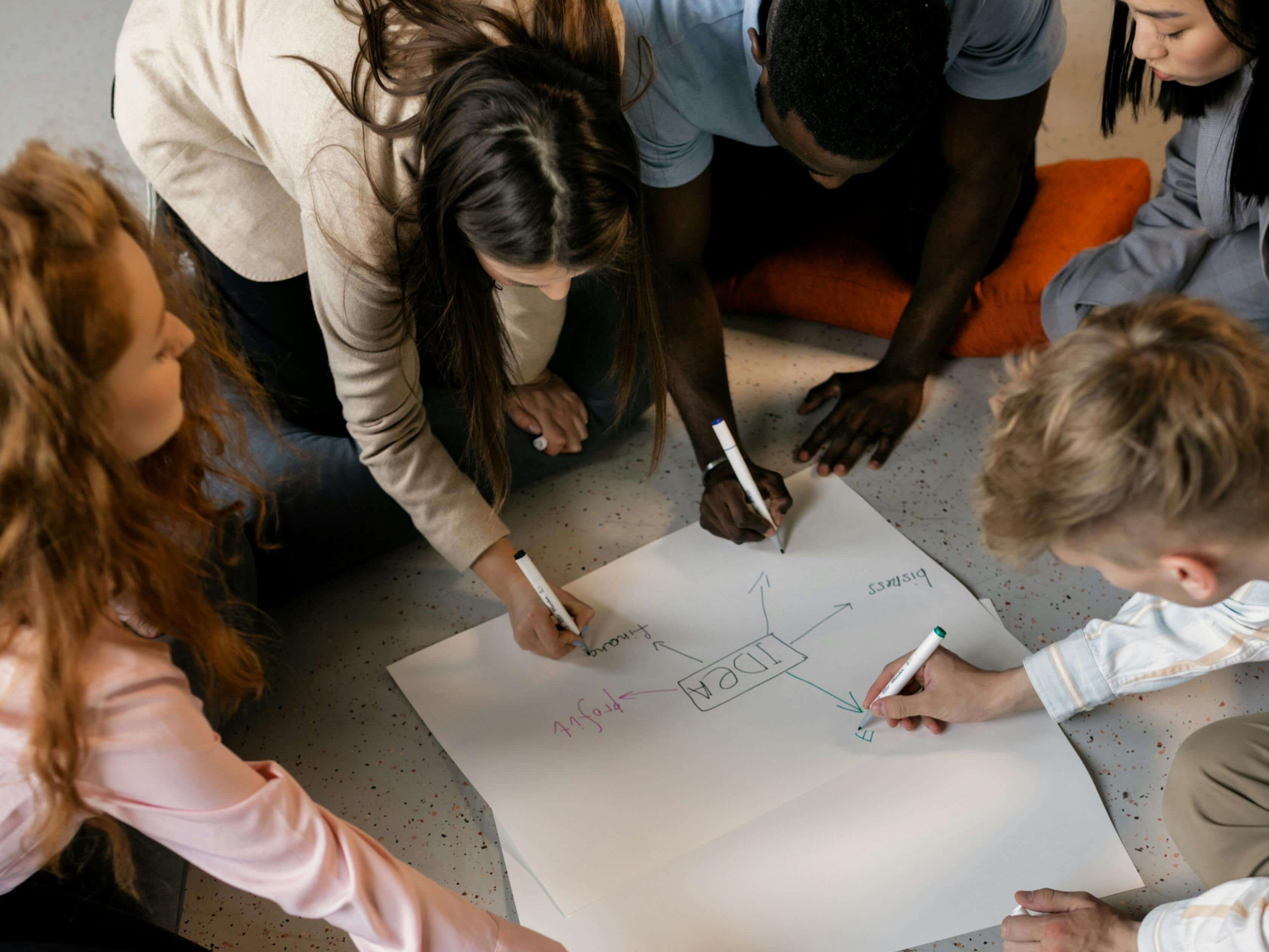 Équipe élaborant suivant un plan d'action afin de faire transiter de la marchandise